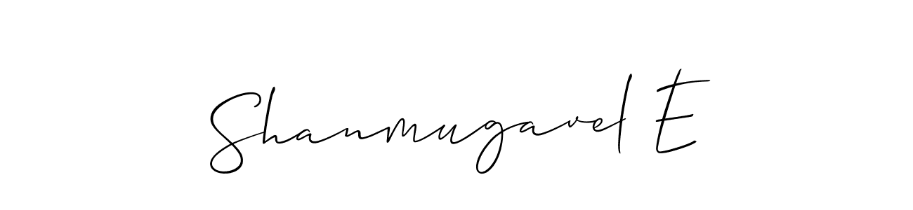 How to Draw Shanmugavel E signature style? Allison_Script is a latest design signature styles for name Shanmugavel E. Shanmugavel E signature style 2 images and pictures png