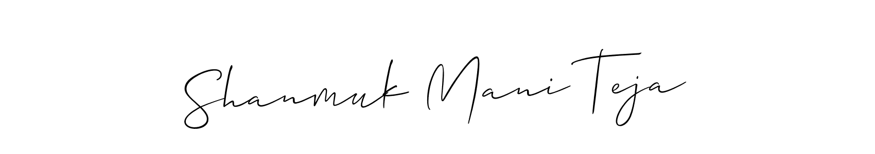 Once you've used our free online signature maker to create your best signature Allison_Script style, it's time to enjoy all of the benefits that Shanmuk Mani Teja name signing documents. Shanmuk Mani Teja signature style 2 images and pictures png