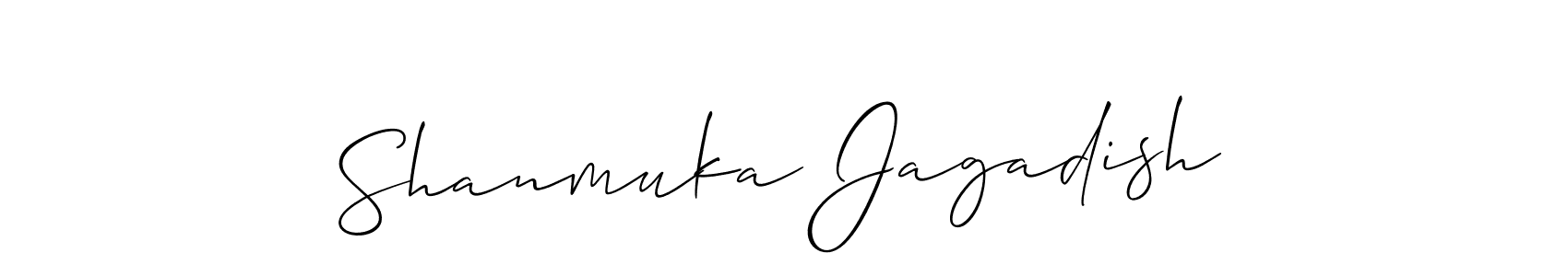 Also You can easily find your signature by using the search form. We will create Shanmuka Jagadish name handwritten signature images for you free of cost using Allison_Script sign style. Shanmuka Jagadish signature style 2 images and pictures png