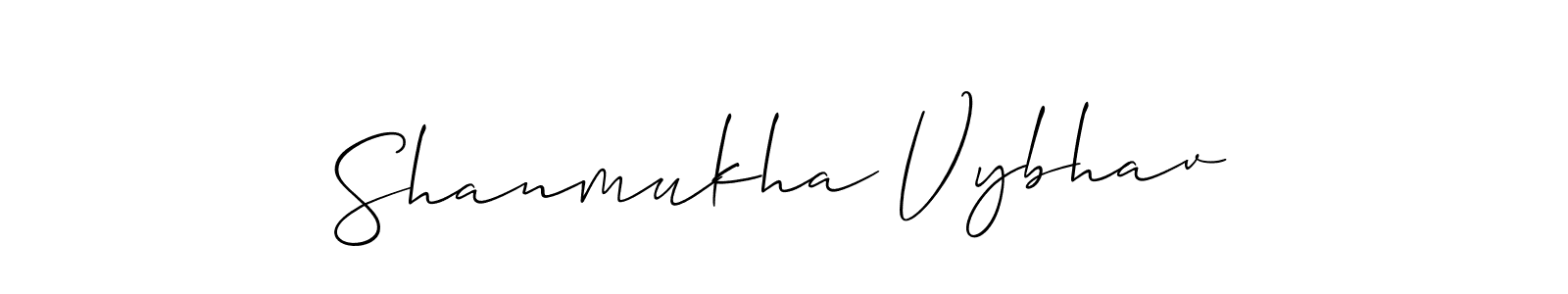 Best and Professional Signature Style for Shanmukha Vybhav. Allison_Script Best Signature Style Collection. Shanmukha Vybhav signature style 2 images and pictures png