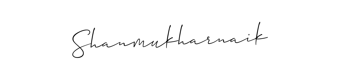 How to make Shanmukharnaik signature? Allison_Script is a professional autograph style. Create handwritten signature for Shanmukharnaik name. Shanmukharnaik signature style 2 images and pictures png