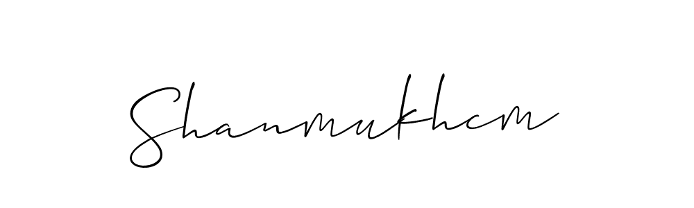 The best way (Allison_Script) to make a short signature is to pick only two or three words in your name. The name Shanmukhcm include a total of six letters. For converting this name. Shanmukhcm signature style 2 images and pictures png