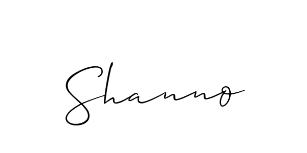 The best way (Allison_Script) to make a short signature is to pick only two or three words in your name. The name Shanno include a total of six letters. For converting this name. Shanno signature style 2 images and pictures png