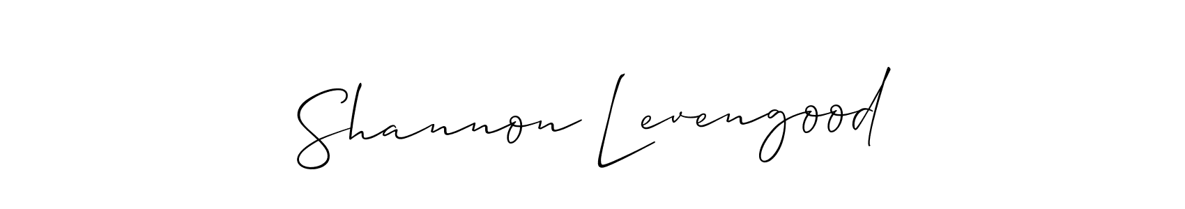 Best and Professional Signature Style for Shannon Levengood. Allison_Script Best Signature Style Collection. Shannon Levengood signature style 2 images and pictures png