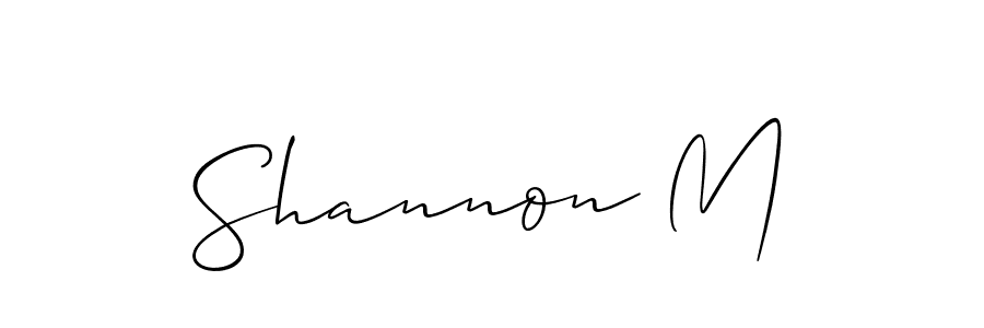 Also we have Shannon M name is the best signature style. Create professional handwritten signature collection using Allison_Script autograph style. Shannon M signature style 2 images and pictures png