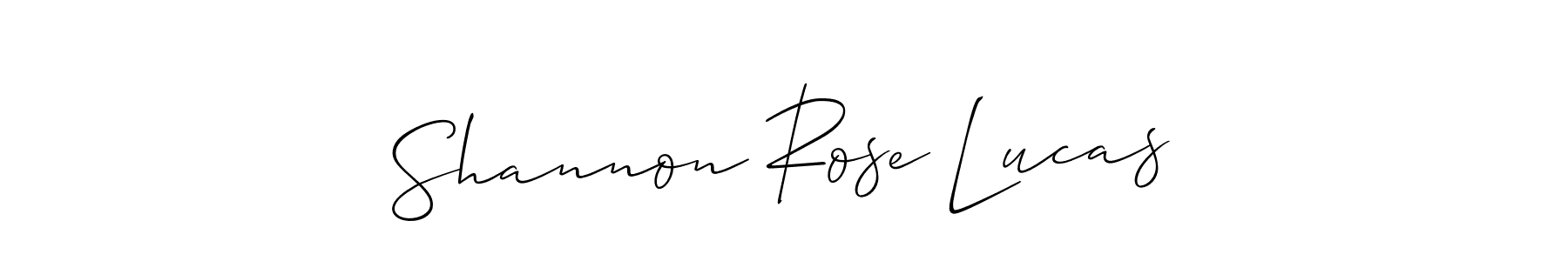 Shannon Rose Lucas stylish signature style. Best Handwritten Sign (Allison_Script) for my name. Handwritten Signature Collection Ideas for my name Shannon Rose Lucas. Shannon Rose Lucas signature style 2 images and pictures png