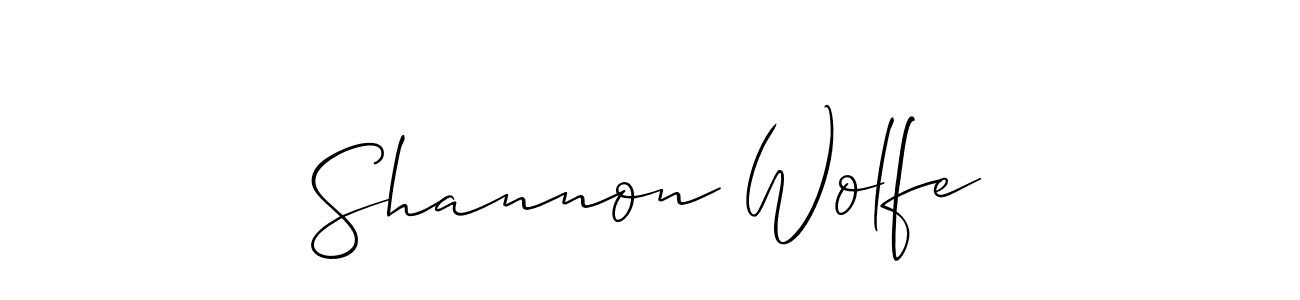 Make a beautiful signature design for name Shannon Wolfe. Use this online signature maker to create a handwritten signature for free. Shannon Wolfe signature style 2 images and pictures png