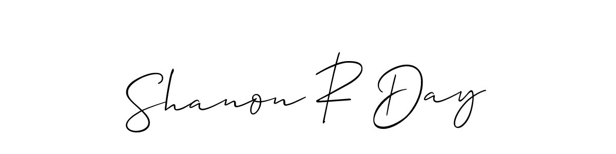 Also You can easily find your signature by using the search form. We will create Shanon R Day name handwritten signature images for you free of cost using Allison_Script sign style. Shanon R Day signature style 2 images and pictures png