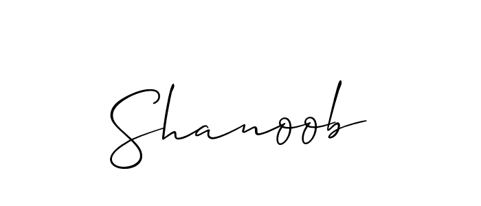 How to make Shanoob name signature. Use Allison_Script style for creating short signs online. This is the latest handwritten sign. Shanoob signature style 2 images and pictures png