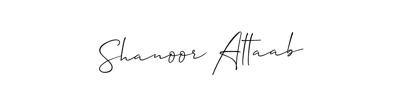 Similarly Allison_Script is the best handwritten signature design. Signature creator online .You can use it as an online autograph creator for name Shanoor Altaab. Shanoor Altaab signature style 2 images and pictures png