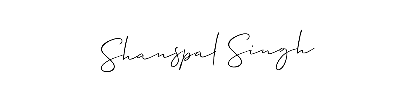 How to Draw Shanspal Singh signature style? Allison_Script is a latest design signature styles for name Shanspal Singh. Shanspal Singh signature style 2 images and pictures png