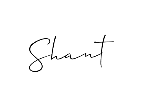 Also we have Shant name is the best signature style. Create professional handwritten signature collection using Allison_Script autograph style. Shant signature style 2 images and pictures png