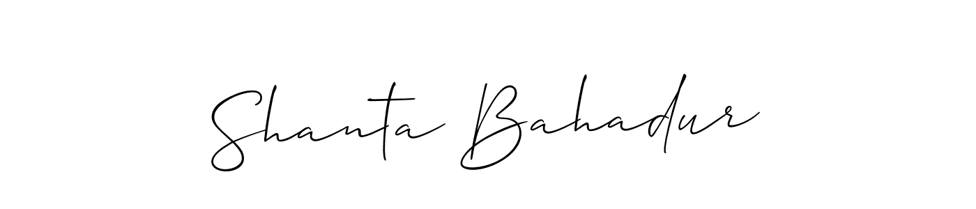 This is the best signature style for the Shanta Bahadur name. Also you like these signature font (Allison_Script). Mix name signature. Shanta Bahadur signature style 2 images and pictures png