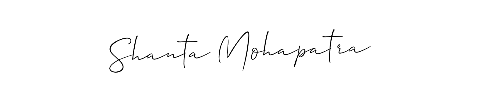 Shanta Mohapatra stylish signature style. Best Handwritten Sign (Allison_Script) for my name. Handwritten Signature Collection Ideas for my name Shanta Mohapatra. Shanta Mohapatra signature style 2 images and pictures png