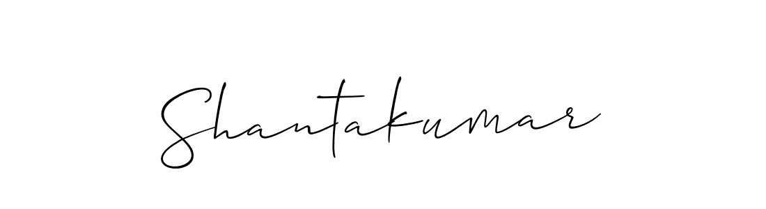The best way (Allison_Script) to make a short signature is to pick only two or three words in your name. The name Shantakumar include a total of six letters. For converting this name. Shantakumar signature style 2 images and pictures png