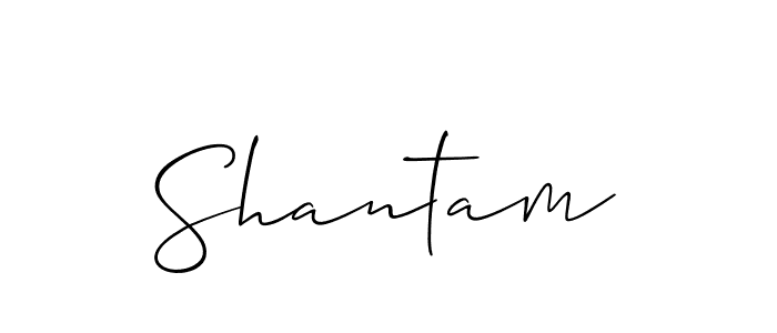 Best and Professional Signature Style for Shantam. Allison_Script Best Signature Style Collection. Shantam signature style 2 images and pictures png