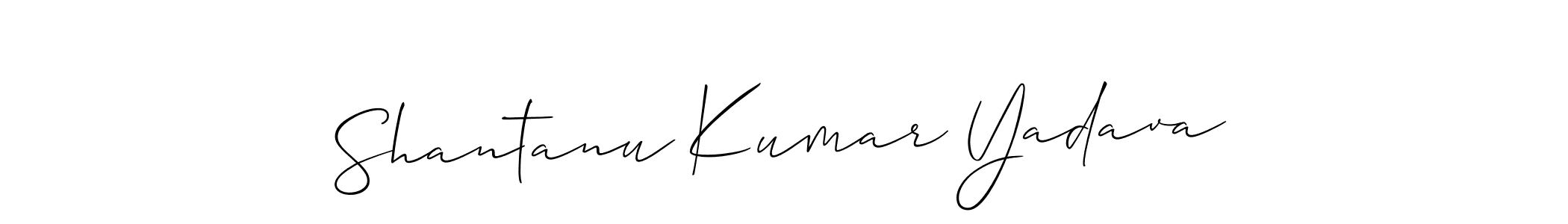 This is the best signature style for the Shantanu Kumar Yadava name. Also you like these signature font (Allison_Script). Mix name signature. Shantanu Kumar Yadava signature style 2 images and pictures png