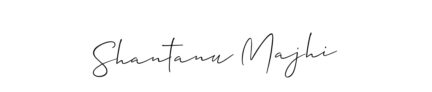 Make a beautiful signature design for name Shantanu Majhi. With this signature (Allison_Script) style, you can create a handwritten signature for free. Shantanu Majhi signature style 2 images and pictures png