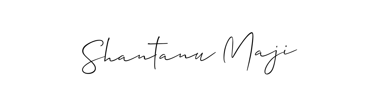 The best way (Allison_Script) to make a short signature is to pick only two or three words in your name. The name Shantanu Maji include a total of six letters. For converting this name. Shantanu Maji signature style 2 images and pictures png