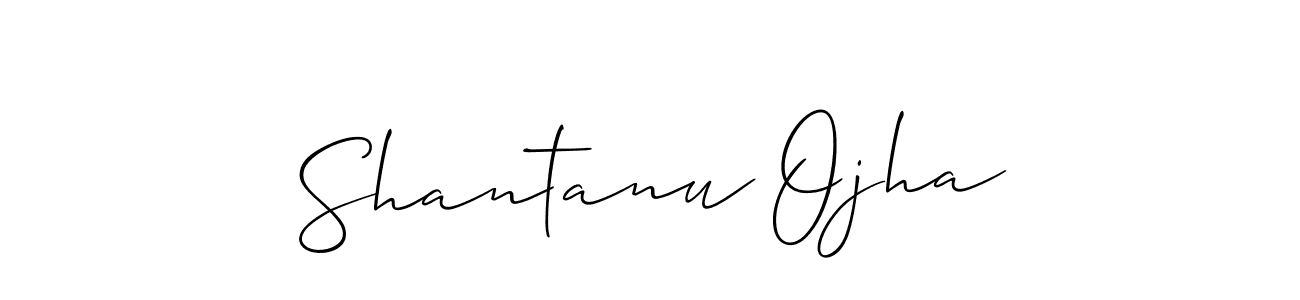 Design your own signature with our free online signature maker. With this signature software, you can create a handwritten (Allison_Script) signature for name Shantanu Ojha. Shantanu Ojha signature style 2 images and pictures png