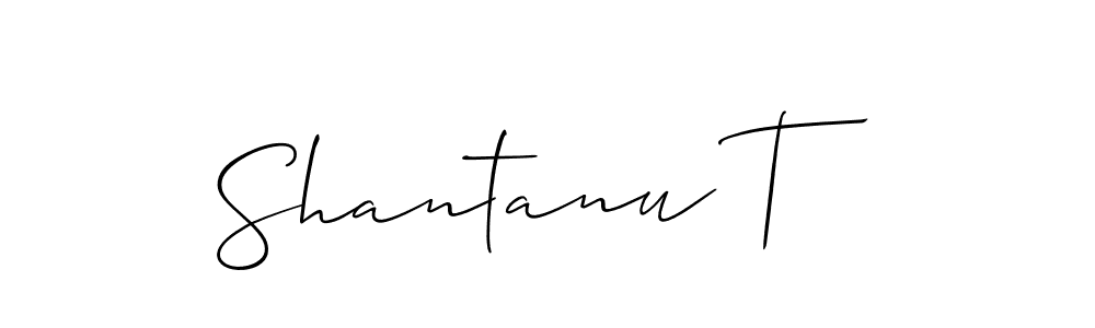 Once you've used our free online signature maker to create your best signature Allison_Script style, it's time to enjoy all of the benefits that Shantanu T name signing documents. Shantanu T signature style 2 images and pictures png