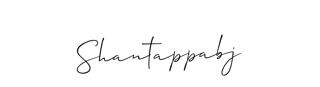 Create a beautiful signature design for name Shantappabj. With this signature (Allison_Script) fonts, you can make a handwritten signature for free. Shantappabj signature style 2 images and pictures png