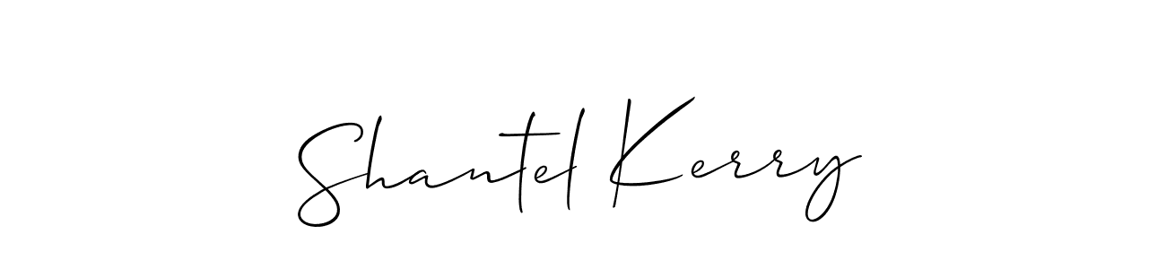 The best way (Allison_Script) to make a short signature is to pick only two or three words in your name. The name Shantel Kerry include a total of six letters. For converting this name. Shantel Kerry signature style 2 images and pictures png