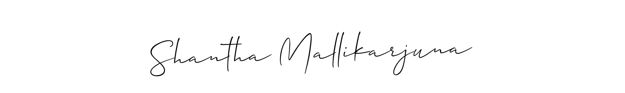 Design your own signature with our free online signature maker. With this signature software, you can create a handwritten (Allison_Script) signature for name Shantha Mallikarjuna. Shantha Mallikarjuna signature style 2 images and pictures png
