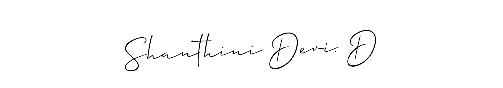 Similarly Allison_Script is the best handwritten signature design. Signature creator online .You can use it as an online autograph creator for name Shanthini Devi. D. Shanthini Devi. D signature style 2 images and pictures png