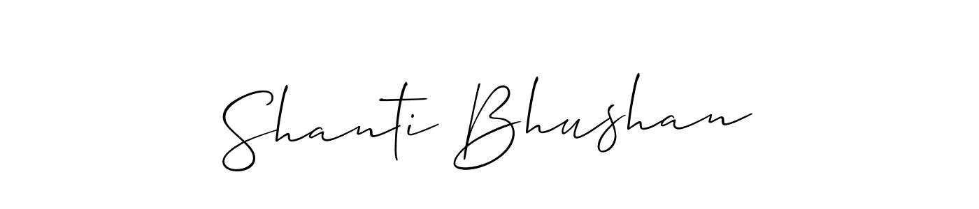 Allison_Script is a professional signature style that is perfect for those who want to add a touch of class to their signature. It is also a great choice for those who want to make their signature more unique. Get Shanti Bhushan name to fancy signature for free. Shanti Bhushan signature style 2 images and pictures png