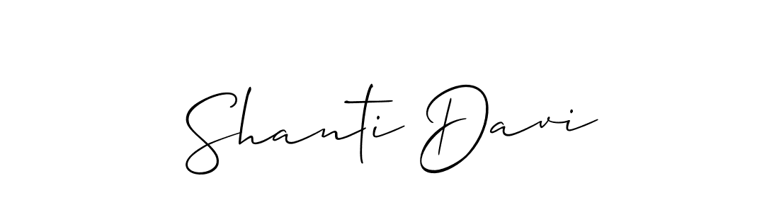 How to Draw Shanti Davi signature style? Allison_Script is a latest design signature styles for name Shanti Davi. Shanti Davi signature style 2 images and pictures png