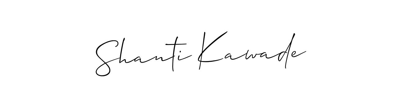 Similarly Allison_Script is the best handwritten signature design. Signature creator online .You can use it as an online autograph creator for name Shanti Kawade. Shanti Kawade signature style 2 images and pictures png