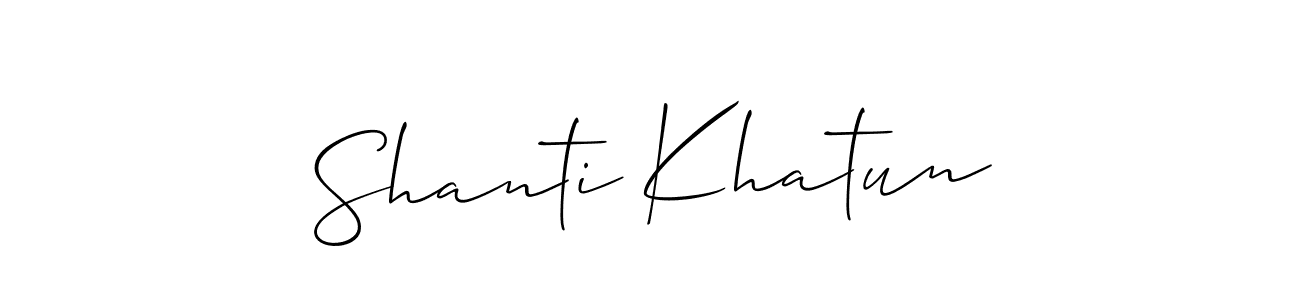 This is the best signature style for the Shanti Khatun name. Also you like these signature font (Allison_Script). Mix name signature. Shanti Khatun signature style 2 images and pictures png
