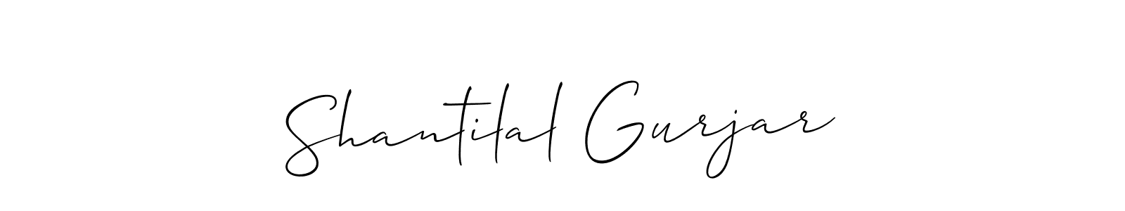 It looks lik you need a new signature style for name Shantilal Gurjar. Design unique handwritten (Allison_Script) signature with our free signature maker in just a few clicks. Shantilal Gurjar signature style 2 images and pictures png