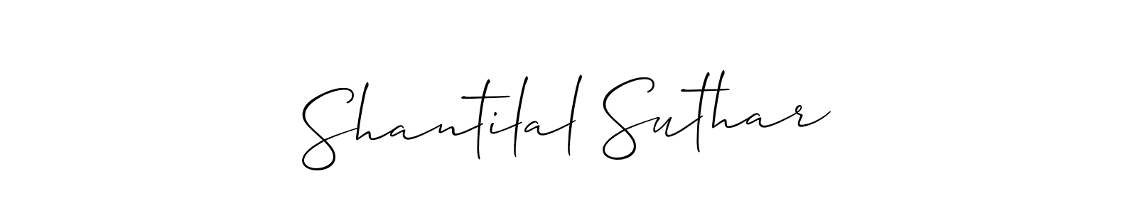 How to Draw Shantilal Suthar signature style? Allison_Script is a latest design signature styles for name Shantilal Suthar. Shantilal Suthar signature style 2 images and pictures png