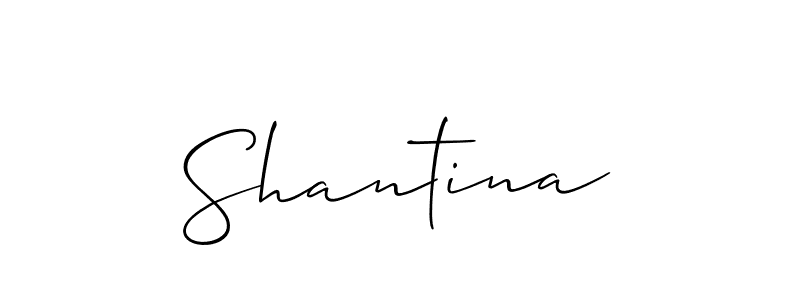 Make a beautiful signature design for name Shantina. Use this online signature maker to create a handwritten signature for free. Shantina signature style 2 images and pictures png