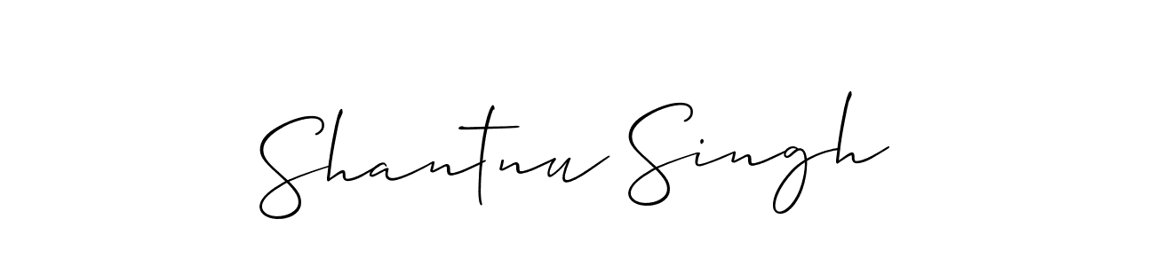 How to Draw Shantnu Singh signature style? Allison_Script is a latest design signature styles for name Shantnu Singh. Shantnu Singh signature style 2 images and pictures png