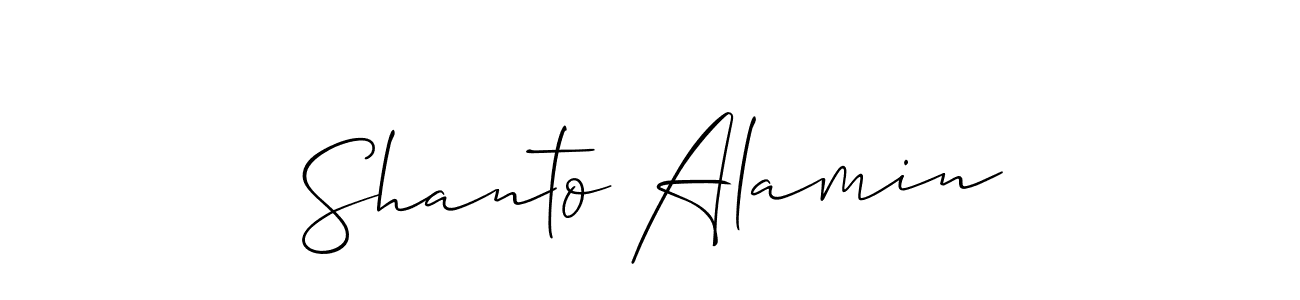 Make a beautiful signature design for name Shanto Alamin. Use this online signature maker to create a handwritten signature for free. Shanto Alamin signature style 2 images and pictures png