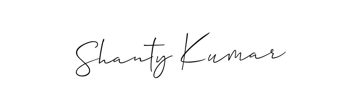 Make a beautiful signature design for name Shanty Kumar. Use this online signature maker to create a handwritten signature for free. Shanty Kumar signature style 2 images and pictures png