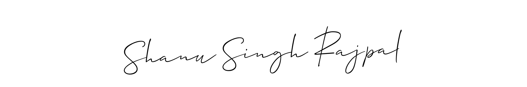 Shanu Singh Rajpal stylish signature style. Best Handwritten Sign (Allison_Script) for my name. Handwritten Signature Collection Ideas for my name Shanu Singh Rajpal. Shanu Singh Rajpal signature style 2 images and pictures png