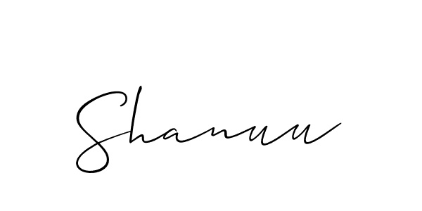 Also we have Shanuu name is the best signature style. Create professional handwritten signature collection using Allison_Script autograph style. Shanuu signature style 2 images and pictures png