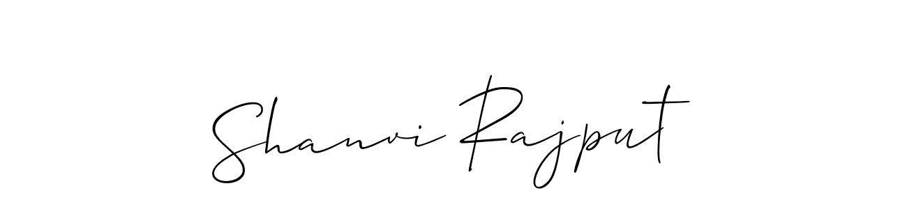 Use a signature maker to create a handwritten signature online. With this signature software, you can design (Allison_Script) your own signature for name Shanvi Rajput. Shanvi Rajput signature style 2 images and pictures png