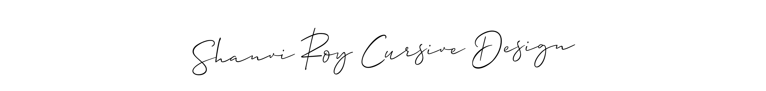 Make a beautiful signature design for name Shanvi Roy Cursive Design. Use this online signature maker to create a handwritten signature for free. Shanvi Roy Cursive Design signature style 2 images and pictures png