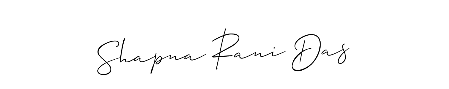 This is the best signature style for the Shapna Rani Das name. Also you like these signature font (Allison_Script). Mix name signature. Shapna Rani Das signature style 2 images and pictures png