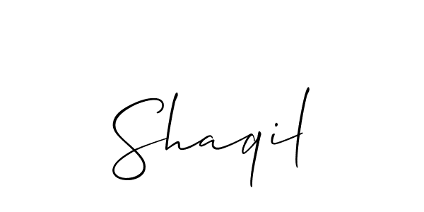 It looks lik you need a new signature style for name Shaqil. Design unique handwritten (Allison_Script) signature with our free signature maker in just a few clicks. Shaqil signature style 2 images and pictures png
