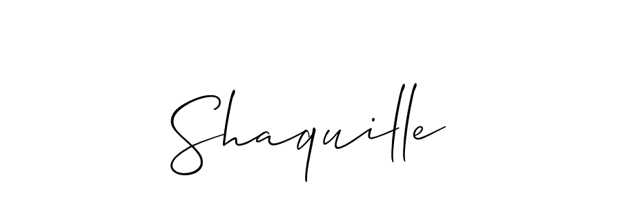 Create a beautiful signature design for name Shaquille. With this signature (Allison_Script) fonts, you can make a handwritten signature for free. Shaquille signature style 2 images and pictures png