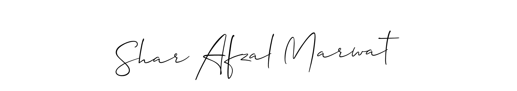 Shar Afzal Marwat stylish signature style. Best Handwritten Sign (Allison_Script) for my name. Handwritten Signature Collection Ideas for my name Shar Afzal Marwat. Shar Afzal Marwat signature style 2 images and pictures png