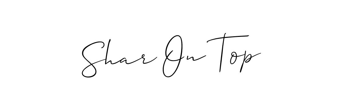 Make a beautiful signature design for name Shar On Top. Use this online signature maker to create a handwritten signature for free. Shar On Top signature style 2 images and pictures png