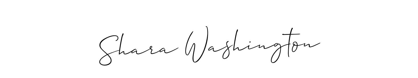 Use a signature maker to create a handwritten signature online. With this signature software, you can design (Allison_Script) your own signature for name Shara Washington. Shara Washington signature style 2 images and pictures png