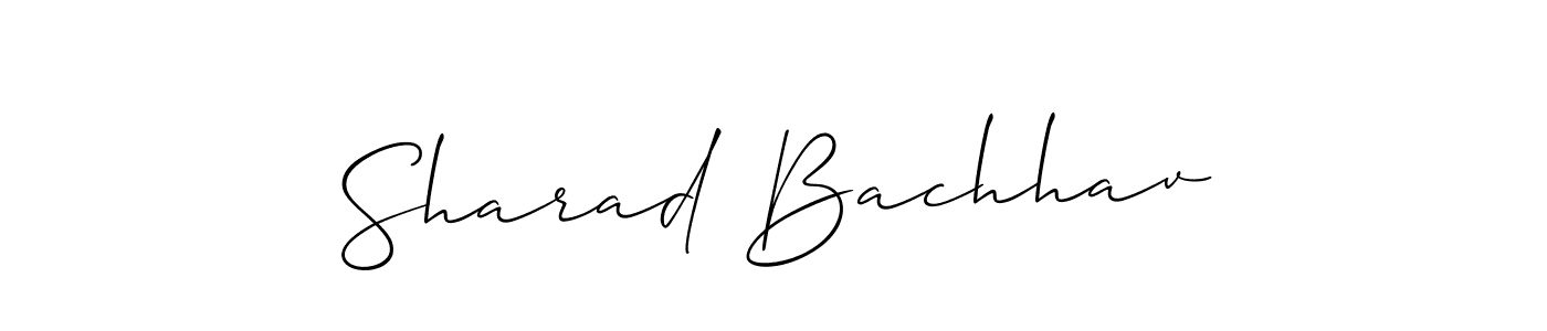 Similarly Allison_Script is the best handwritten signature design. Signature creator online .You can use it as an online autograph creator for name Sharad Bachhav. Sharad Bachhav signature style 2 images and pictures png